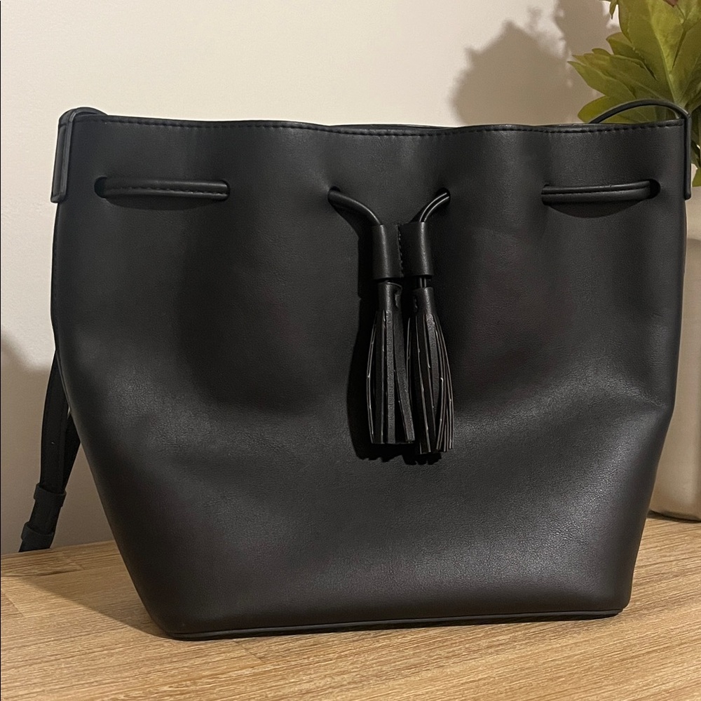 J Crew Factory Black Tassel Women's Bag